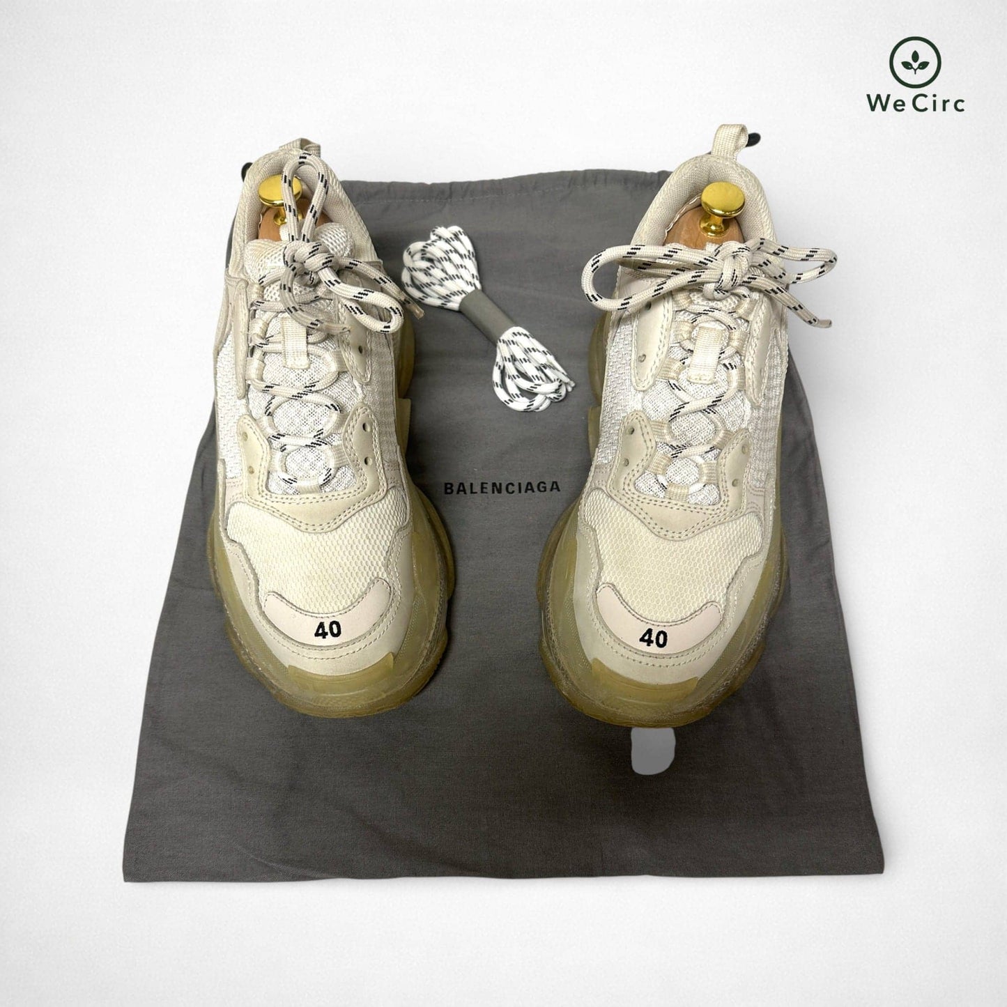 Triple S Sneaker Weiß 40 - Detailbild