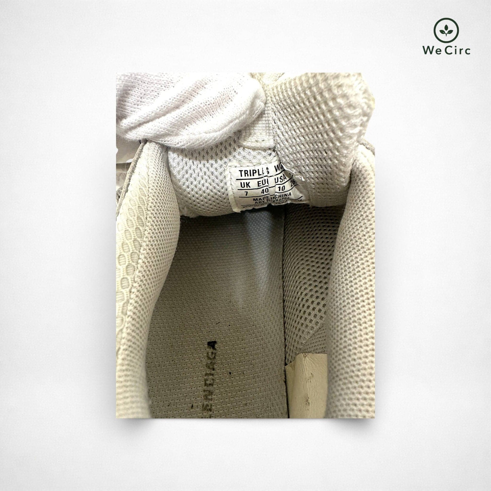 Triple S Sneaker Weiß 40 - Detailbild