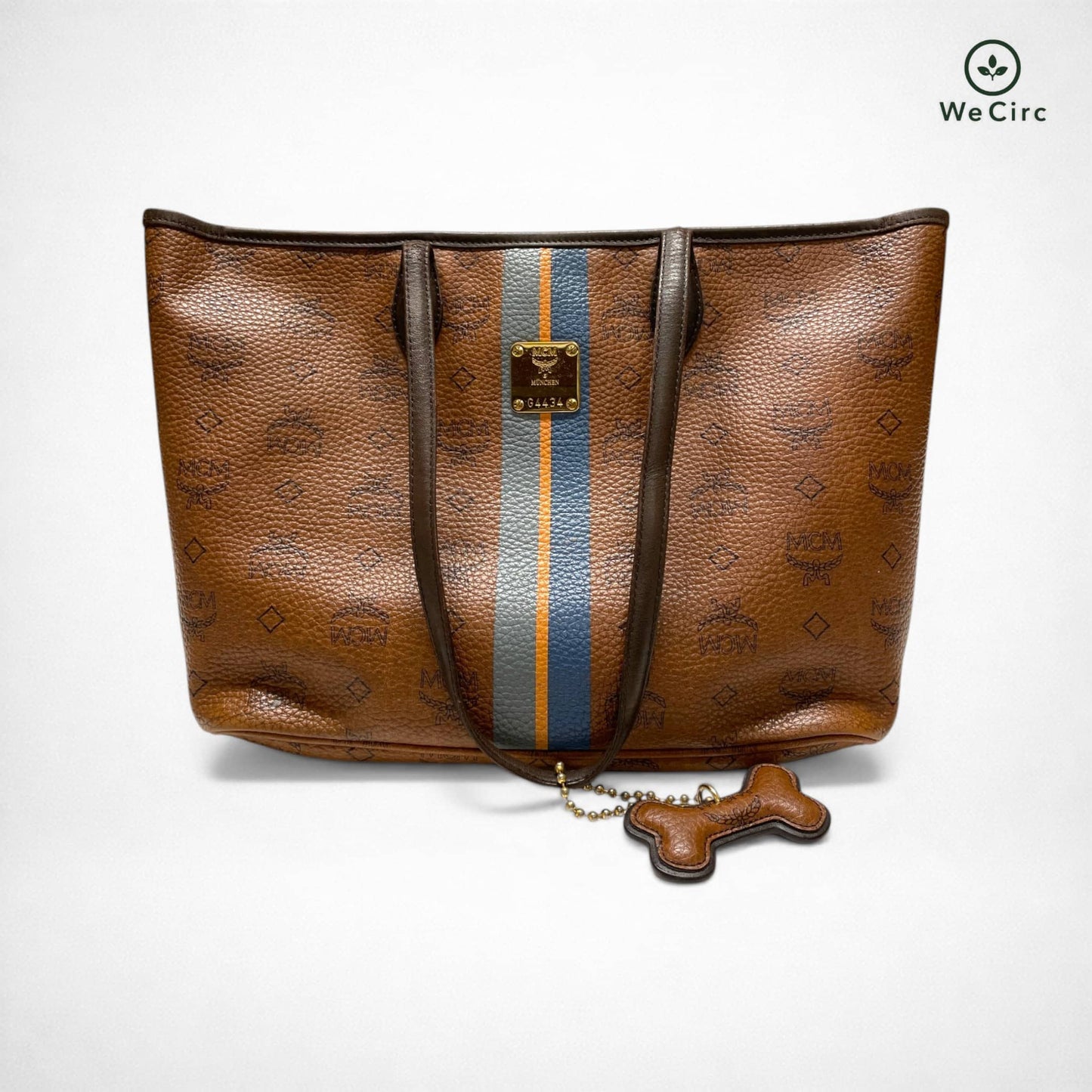 Anya Dog Bone Shopper Braun - Detailansicht