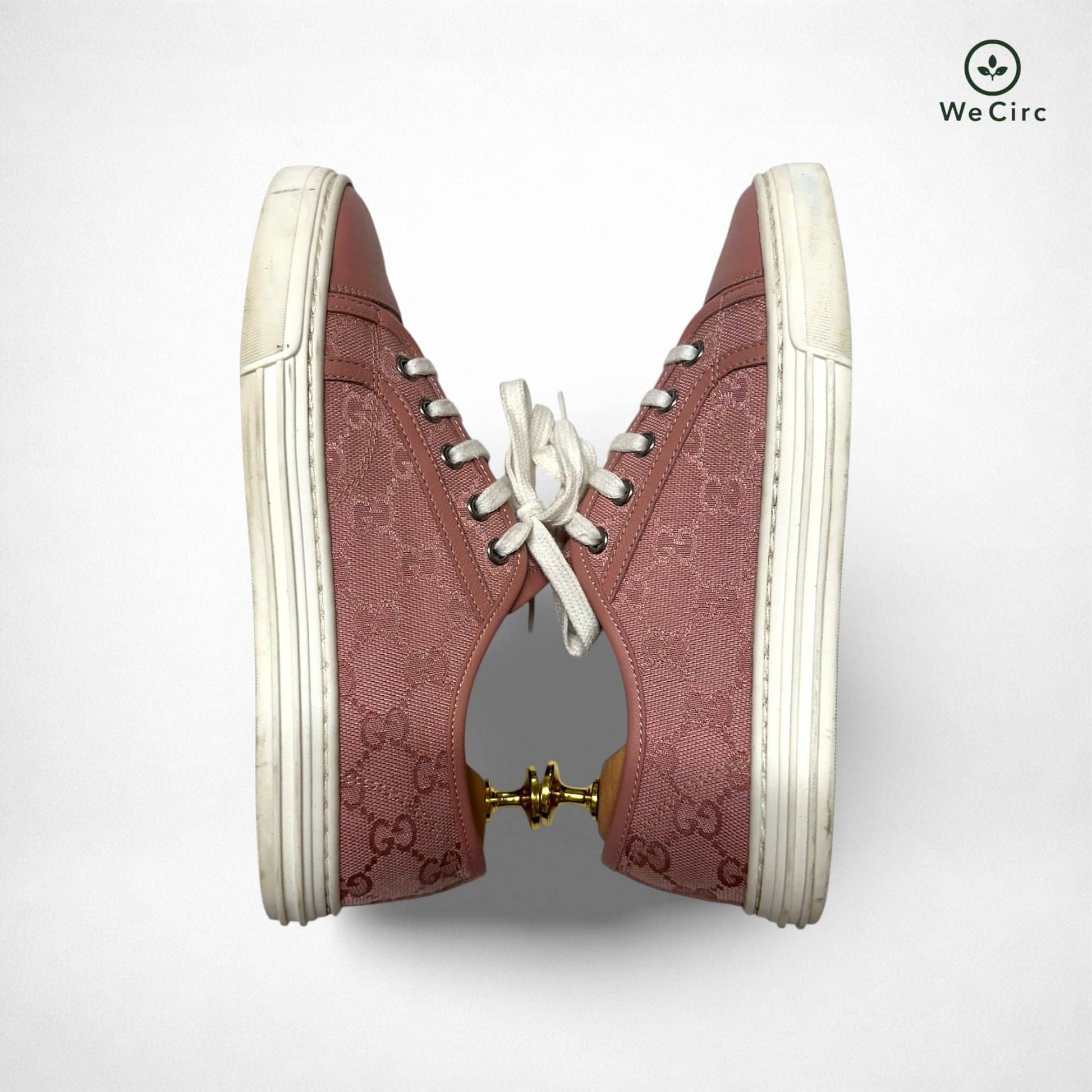 Canvas Monogram Low Top Sneaker Rosa 36.5 - Detailbild