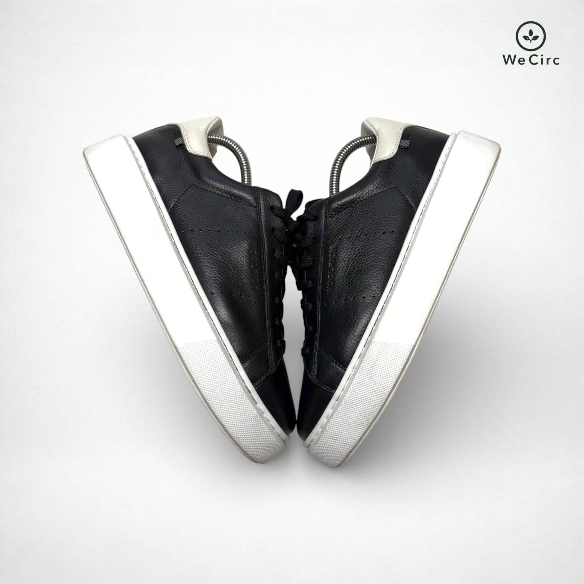 Leder Low Top Sneaker Schwarz 39 - Detailbild