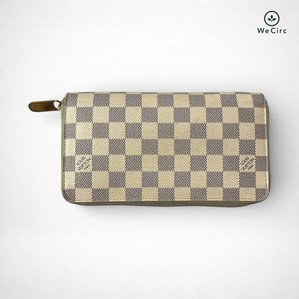Portefeuille Zippy Damier Crème Azur
