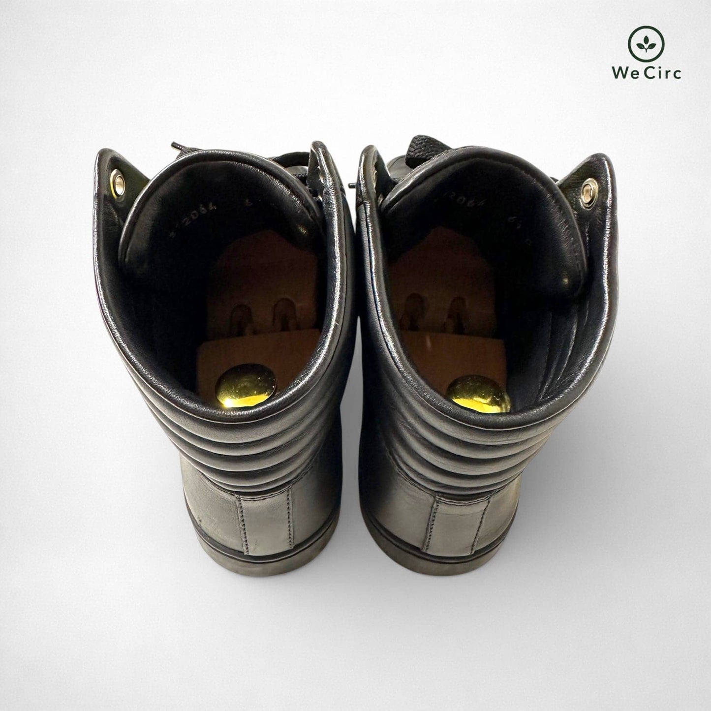 Coda Neon Stripe Leather High Top Sneaker Schwarz 40 - Detailbild