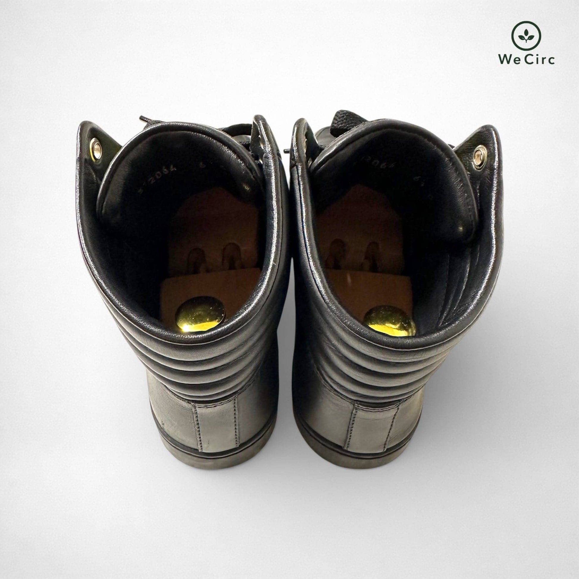 Coda Neon Stripe Leather High Top Sneaker Schwarz 40 - Detailbild