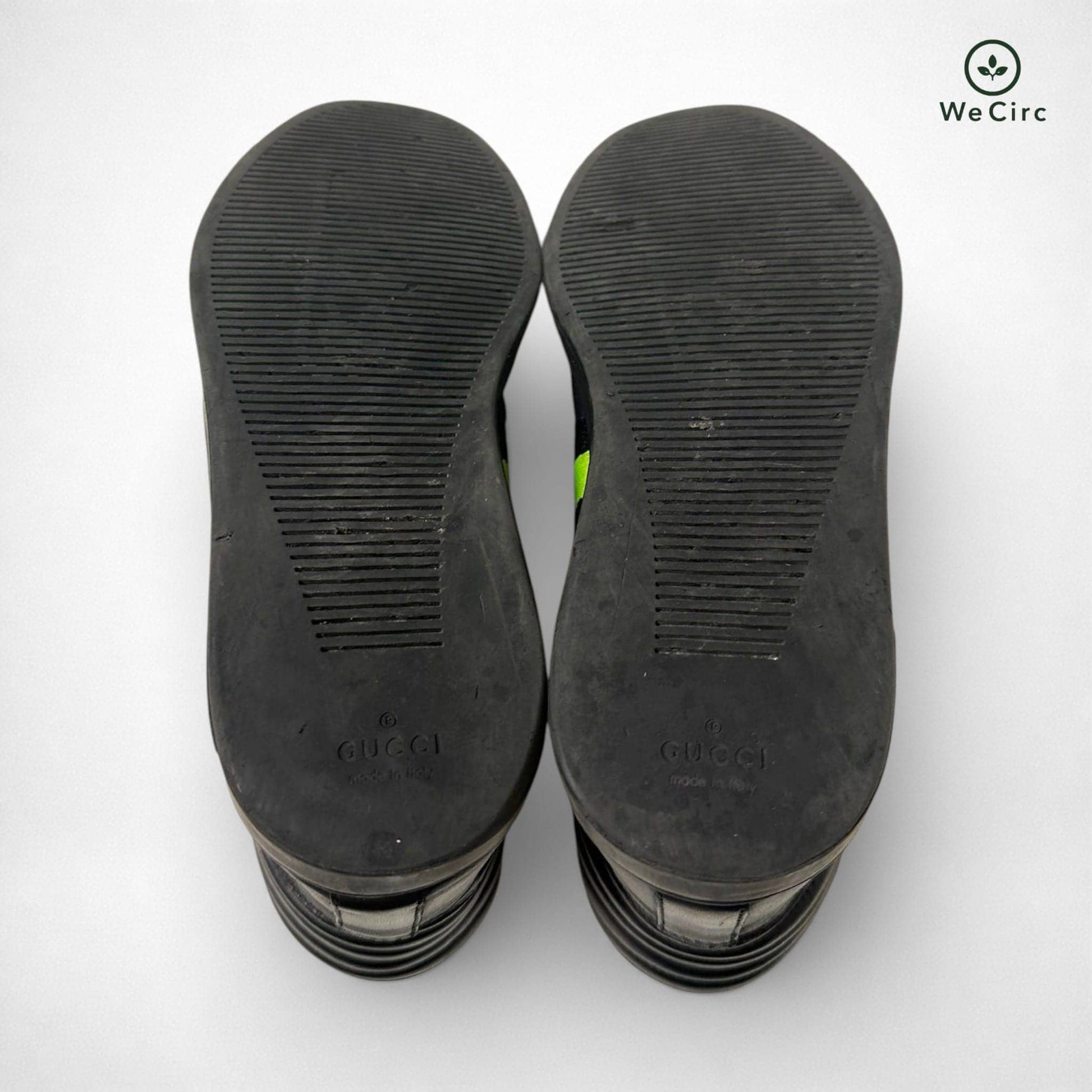 Coda Neon Stripe Leather High Top Sneaker Schwarz 40 - Detailbild