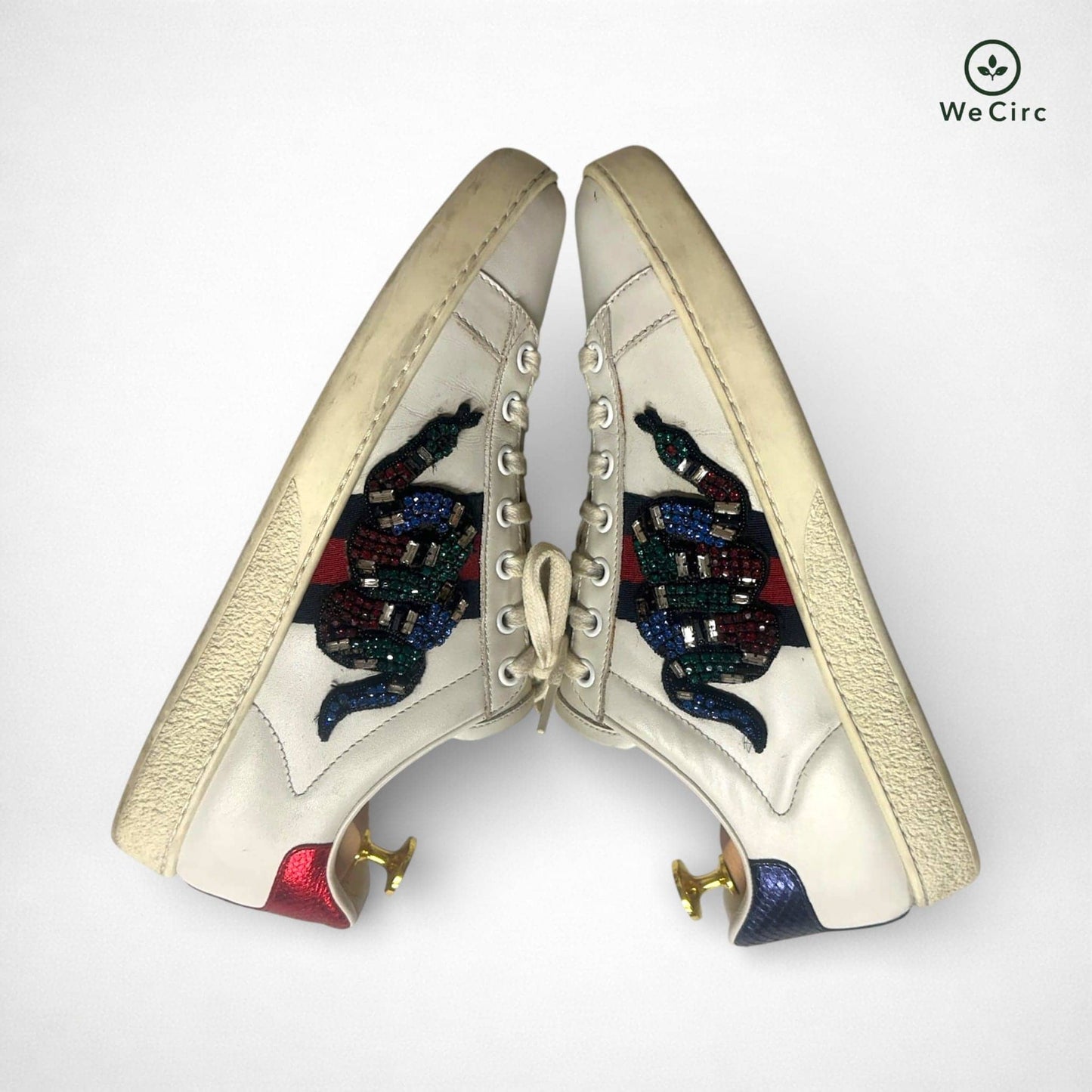 Ace Crystal Snake Sneaker Weiß 38 - Detailbild