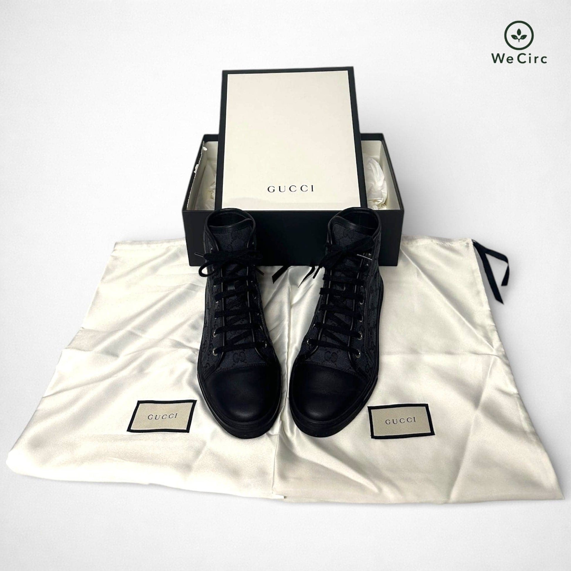 GG High Top Canvas Sneaker Schwarz 37.5 - Hauptansicht